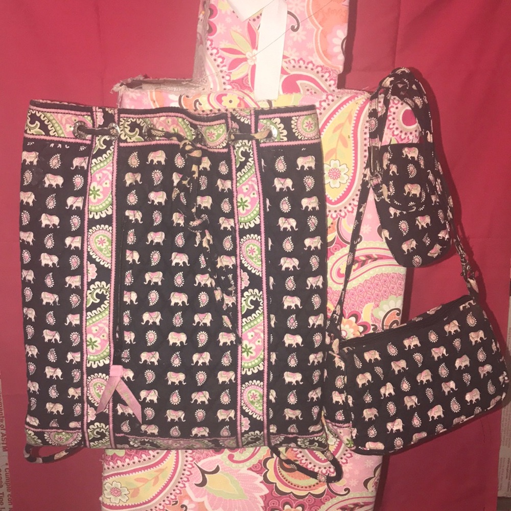 👜👜Vero Bradley 3 piece set👜👜
